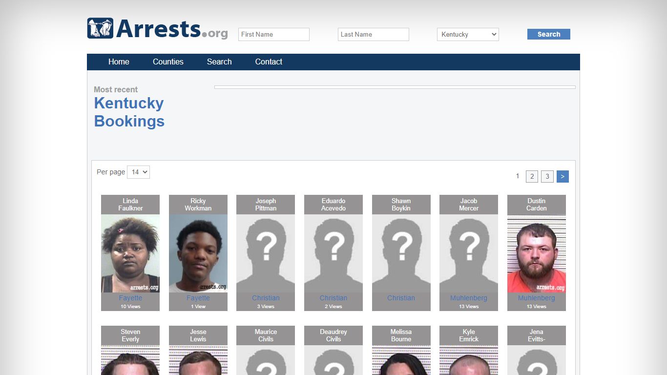 Kentucky Arrests and Inmate Search